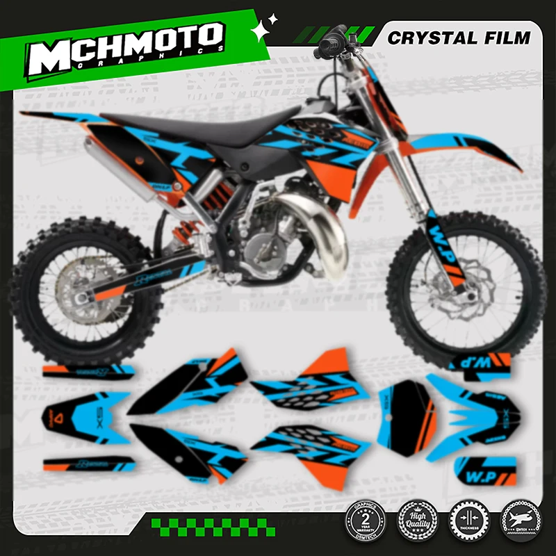 

MCHMFG For KTM 2009-2015 SX65 Motorcycle Fairing Graphics Background Decal Stickers Kits Number Name Custom