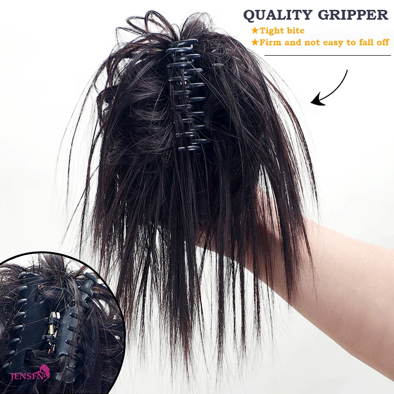 Ponytail Hairpiece Updo Chicken Nest Head  Female Grab Clip Ball Head Pick Dye Hair Ring Shark Clip Pan Hair Contract Real Hair