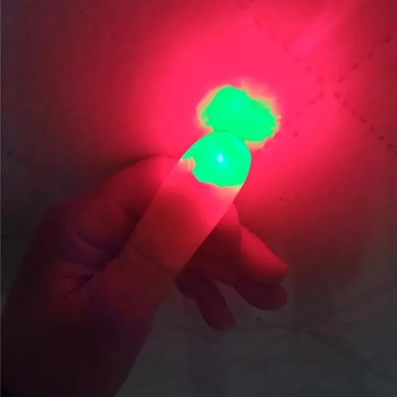 Thumb Finger Light Magic Thumbs Light Toys for Adult Children Magic Trick Props Led Flashing Fingers Halloween Party Favors