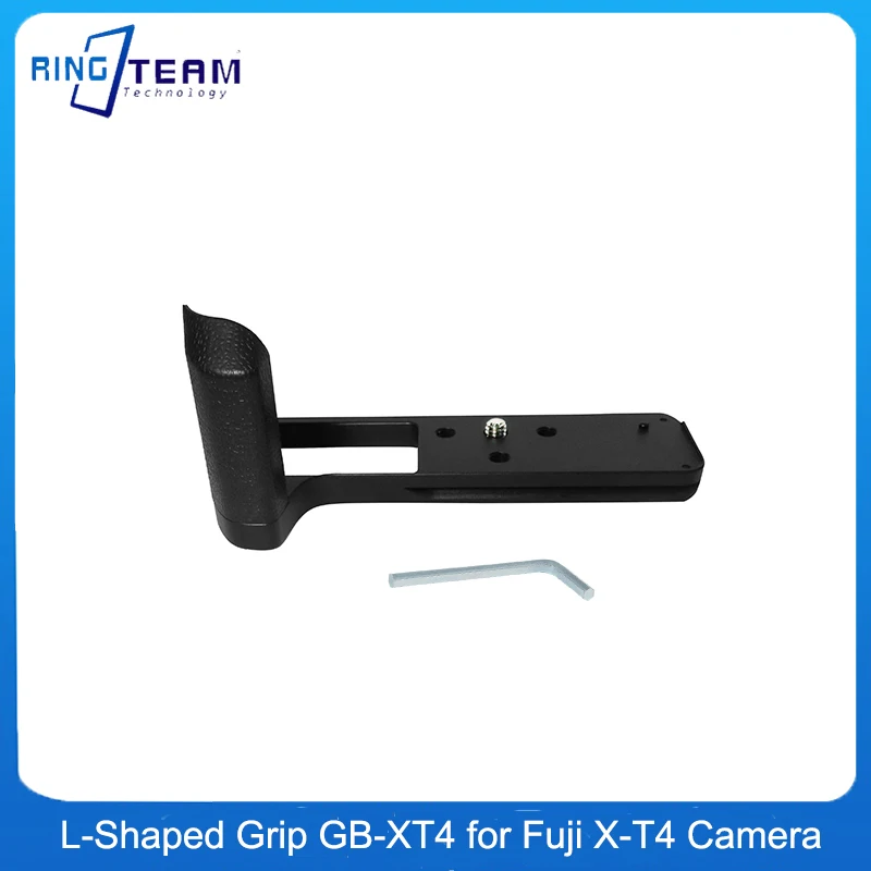 

L-Shaped Hand Grip GB-XT4 Quick Release Plate L Bracket with 1/4 Screw Holes AS Type for Fuji X-T4 Camera