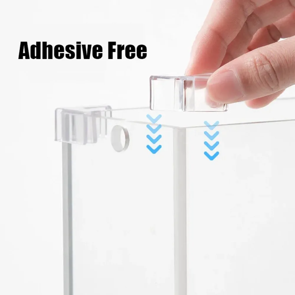 4 pcs/set Silicone Transparent Anti-collision Fish Tank Corner Protector Adhesive Free Protective Cover Aquarium Accessories