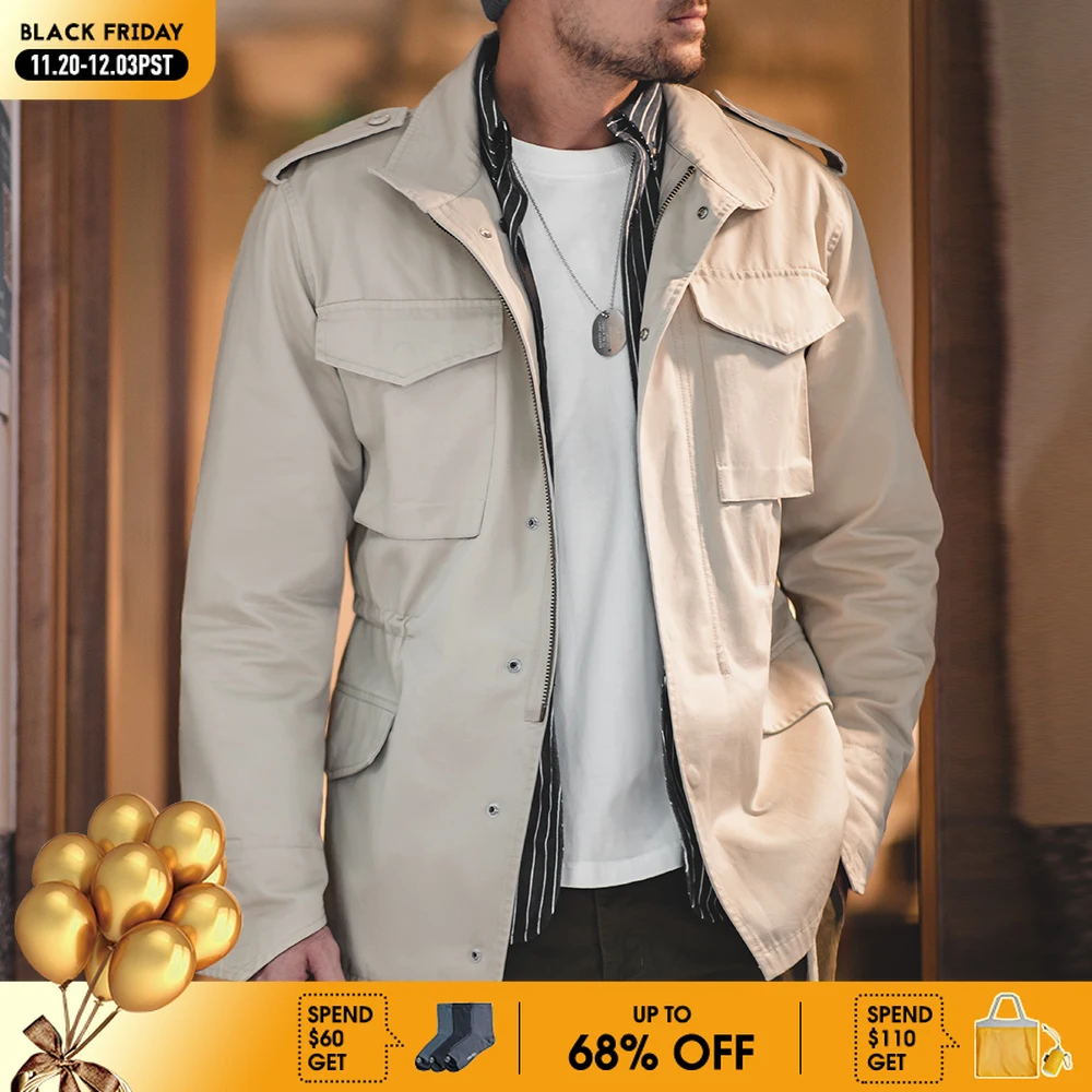 

Мужская винтажная куртка Maden M65, уличная ветровка, тактические пальто, куртка оверсайз для гонок и походов, брендовая одежда для мужчин