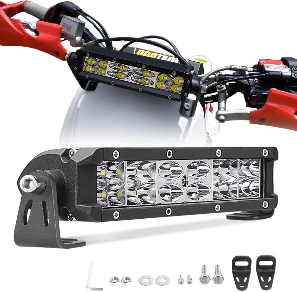 

7000LM Spot Flood Combo LED Off Road Driving Fog Light bar for ATV UTV Electric Dirt Bike E-Bike Minibike Motorcycle Truck