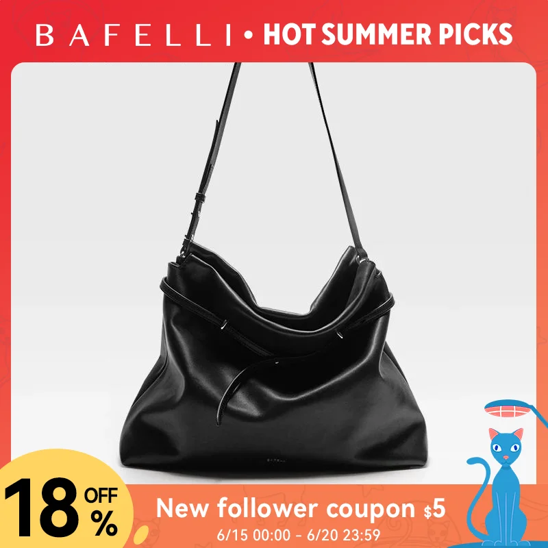 

​​BAFELLI Underarm Tote Bag - Soft Travel Bag-Inspired Leather Crossbody for Women Compact Design Lightweight Shoulder Purse