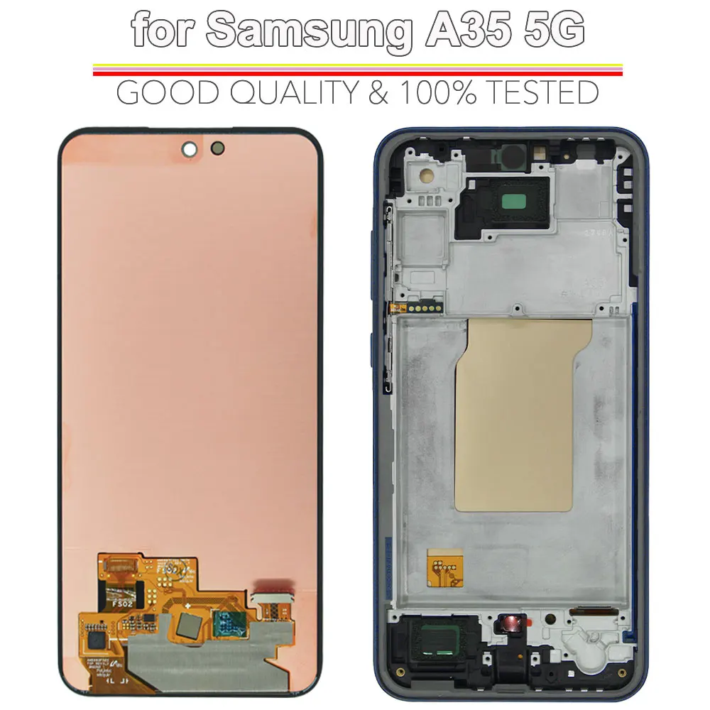 Wyświetlacz AMOLED LCD do Samsung Galaxy A35 5G, ekran dotykowy, digitizer, moduł do wymiany LCD w telefonie Samsung A35 5G A356 — zdjęcie produktu 3