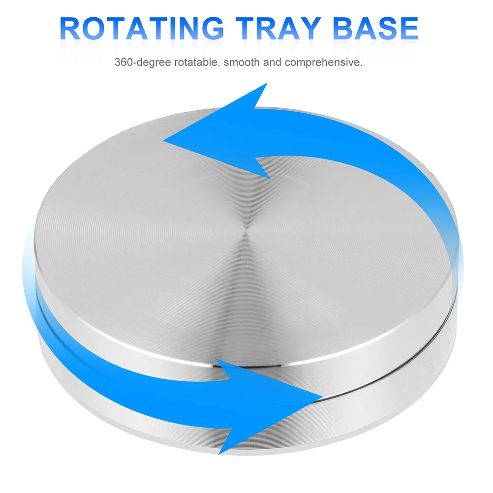 Turntable Base Decor Stand Axle Cake Glass Plate Bearing Aluminum Alloy Rotating Tray Ding Versatile