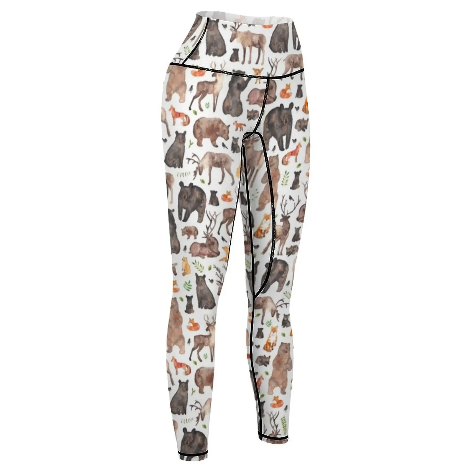 Woodland Animals Leggings Training pants workout clothes for Womens Leggings