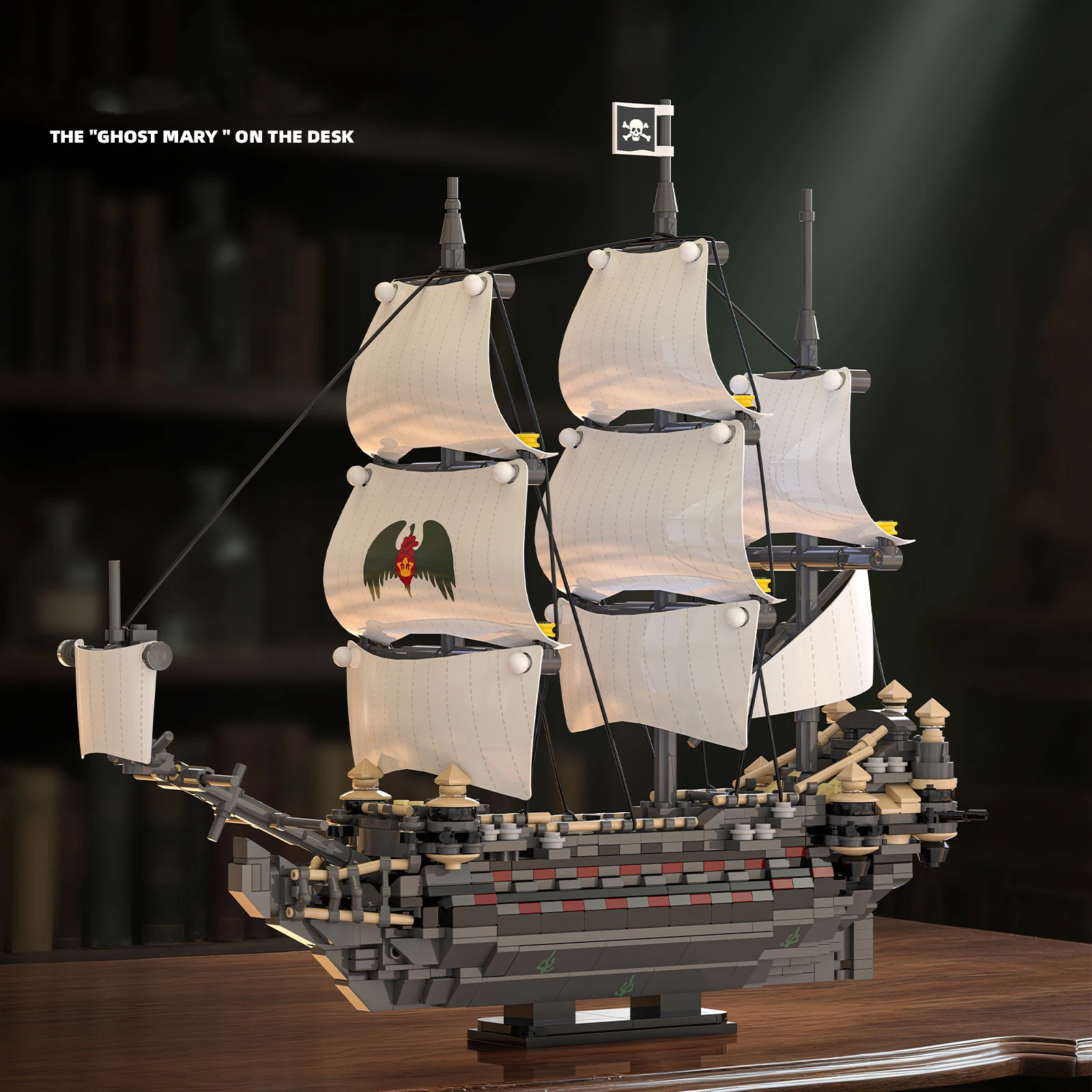 

Идея, загадочный парусник, вуаль Мэри Сестеста, корабль-призрак, строительный блок, строительные кирпичи, наборы моделей, коллекция игрушек для подарков