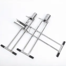 Agricultural Manual Soil Digger Vegetable Strawberry Corn Transplanter Stainless Steel Soil Hole Puncher Shifting Seedling Tool