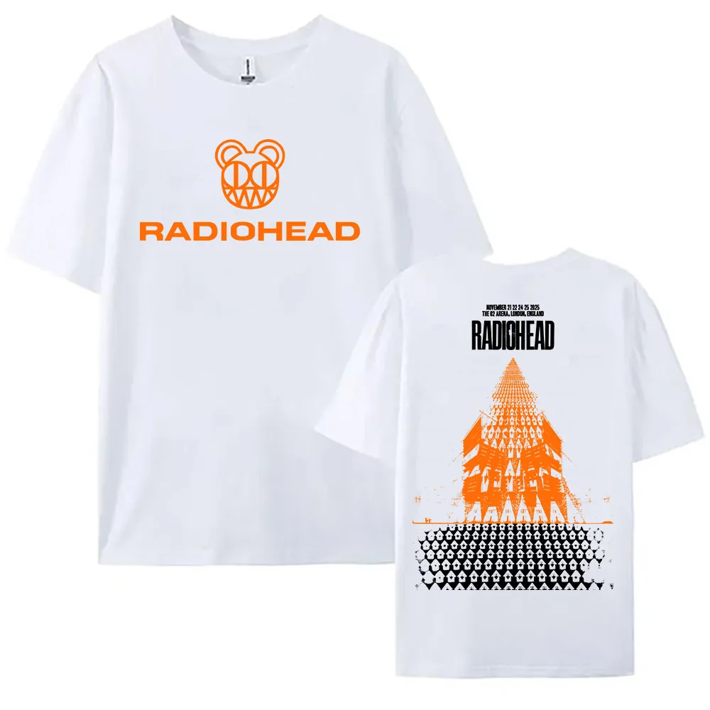 

2026 November Tshirts Rock Band Radiohead Tour Cotton Fashion Short Sleeve Female T-shirt Casual O-neck Unisex Streetwear Tees