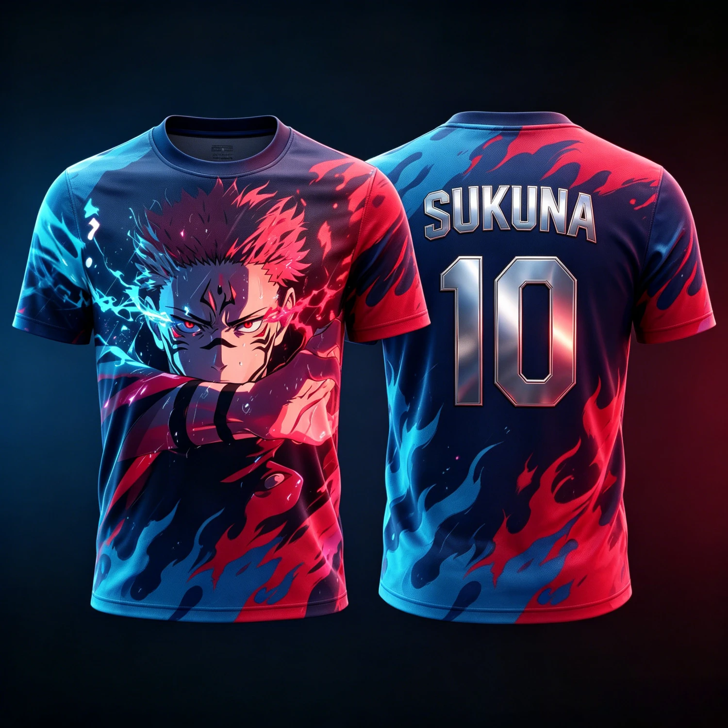 2026 Summer Jujutsu Kaisen Retro Cosplay T-shirt Men's 3D Printed Jiu Jitsu Short-sleeved Family Unisex Children's Sports Shirt