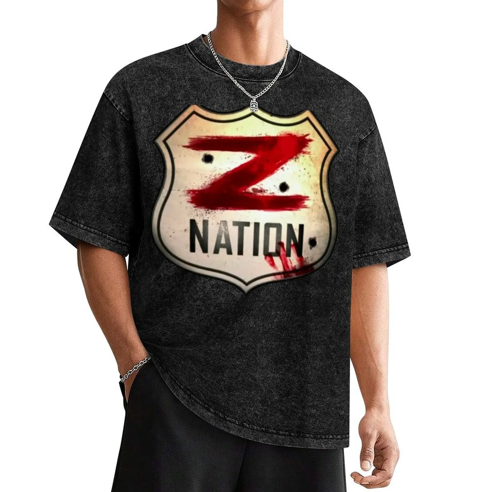 

Z nation T-Shirt man clothes anime sublime Men's cotton t-shirt