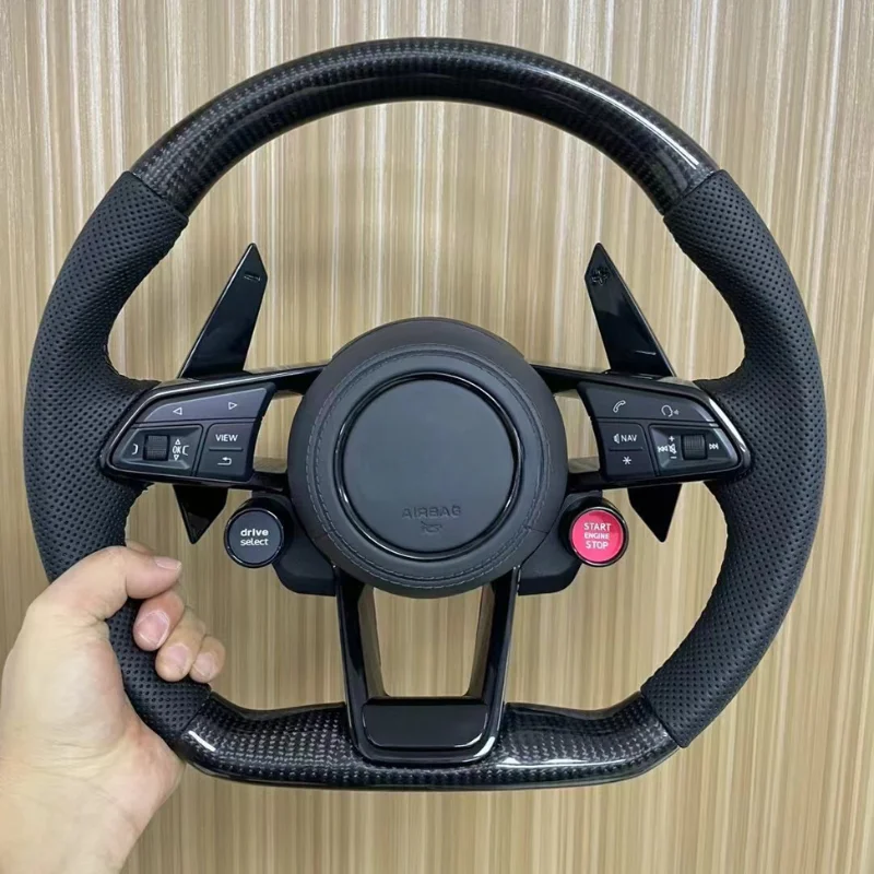 Custom Innovate Modern Sports Carbon Fiber Steering Wheel for R8