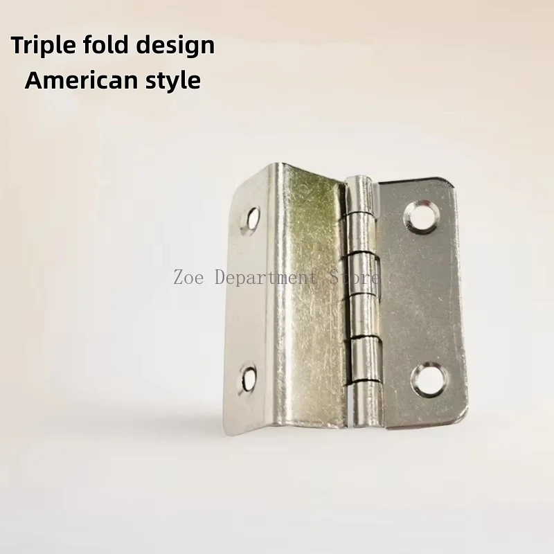 10pcs Furniture Fitting Hardware Tool Accessories Cabinet Door Five Hole Three Fold Iron Hinge Furniture Iron Home  Plating