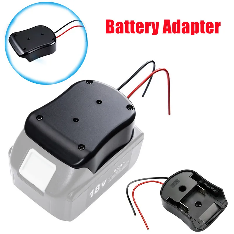 New For Makita/Bosch/Milwaukee 18v 14.4V Battery Mount Dock Power Connector With 14Awg Wires Connectors Adapter Tool Accessories