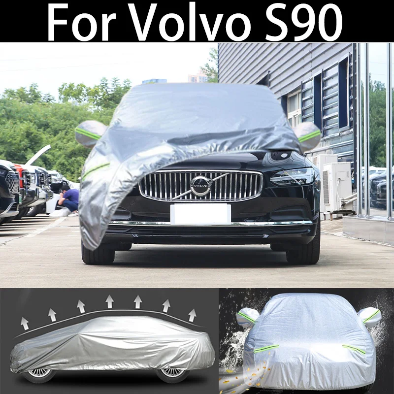 

For Volvo S90 car Cover Dustproof Outdoor Indoor UV Snow Resistant Sun rain Protection waterproof hail cover for car