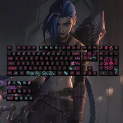 104 Keys Keycaps Graffiti theme Themes OEM Height PBT Thermal Sublimation For 61 68 75 87 104  Mechanical Keyboard