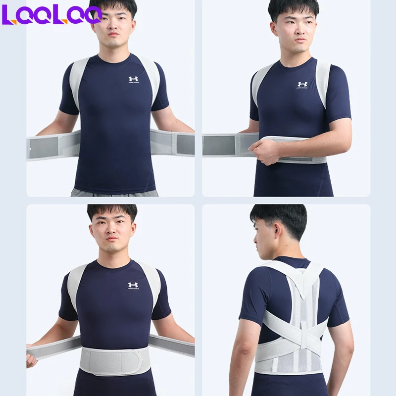 1Pcs Invisible Keel Support Fixed Back Posture Correction Belt Anti Hunchback Correction Belt Breathable Spine Posture Corrector