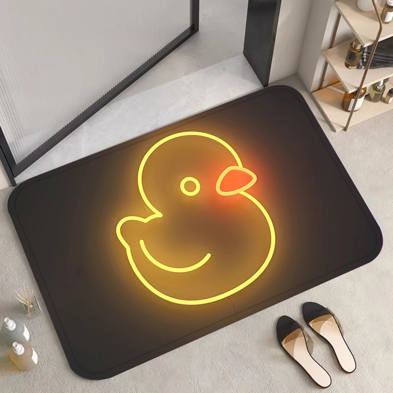 Little Yellow Duck Tape Mat for Hallway Prayer Rug Carpets Living Room Carpet Rugs Doormat Entrance Door Home Bath soft Foot Mat