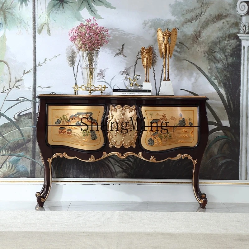 FG Advanced ExquisiteChinese style engraving and paintingantique storage decorative porch cabinet villa multi-functional locker
