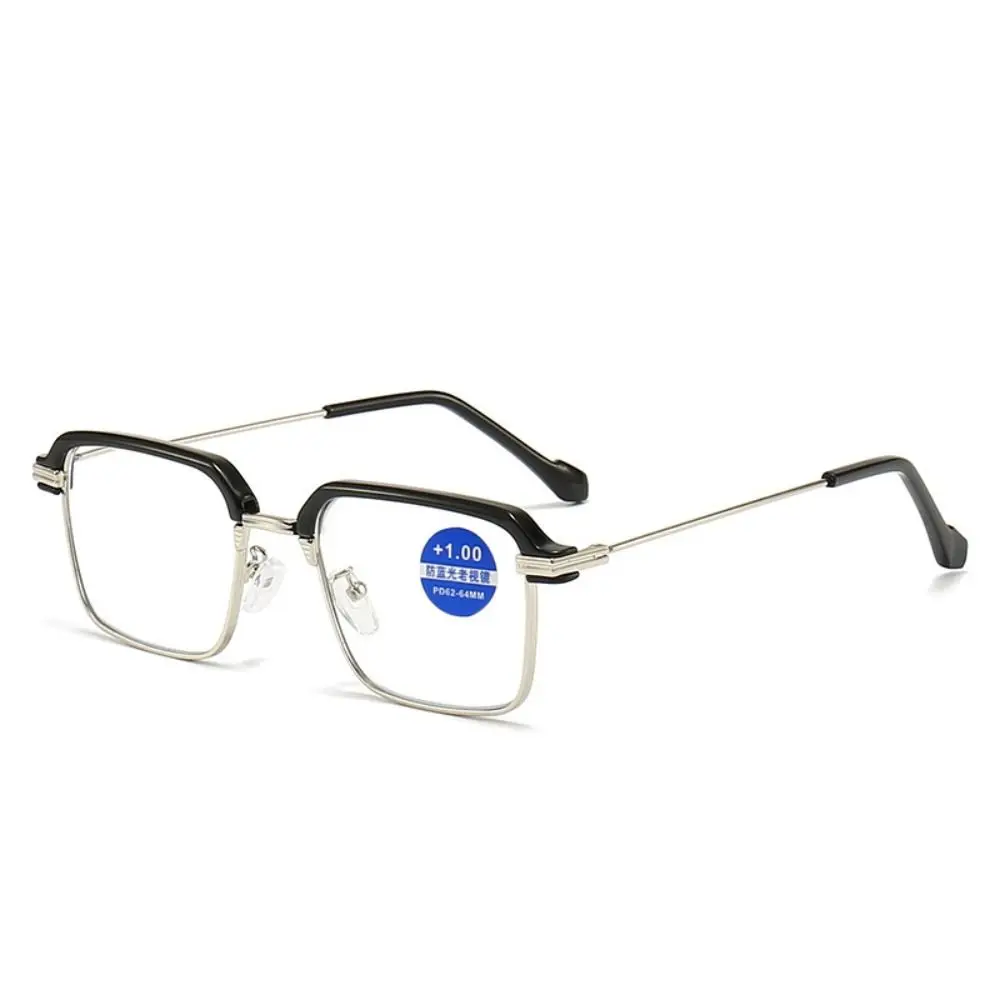 Anti-Blue Discoloration Glasses Women Men Oversized Optical Frame Eye Protection Ultra Light Eyeglasses Office Computer Goggles