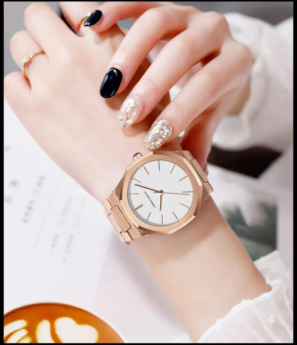 

Quartz watches Mechanical wrist watches Stainless Steel Band Watch Ladies Fashion Gold Bracelet