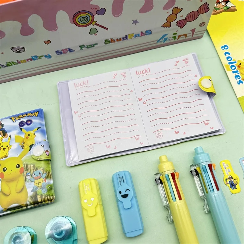 مجموعة قرطاسية محمولة لتدوين الملاحظات من بوكيمون بيكاتشو - الخيار المثالي لحفلات العطلات