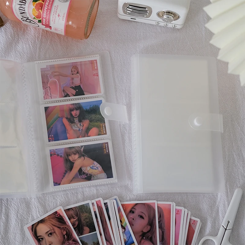 24/84/124/240 Pockets 3 Inch Transparent Photo Album Photocard Holder Binder Album Name Card Manicure Stickers Collect Book