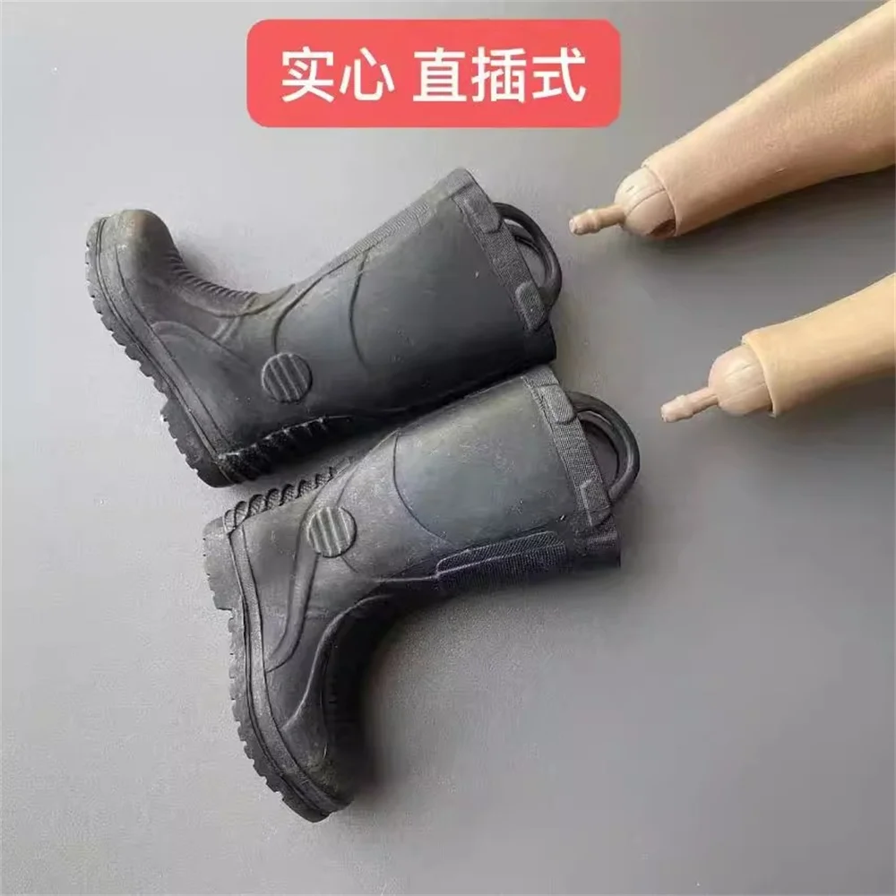 1/6th DML Enterbay Firefighter Bio Boot Shoe Mini Toys Model PVC Material For 12" Action Figure Scene Component Dirty Effect DIY