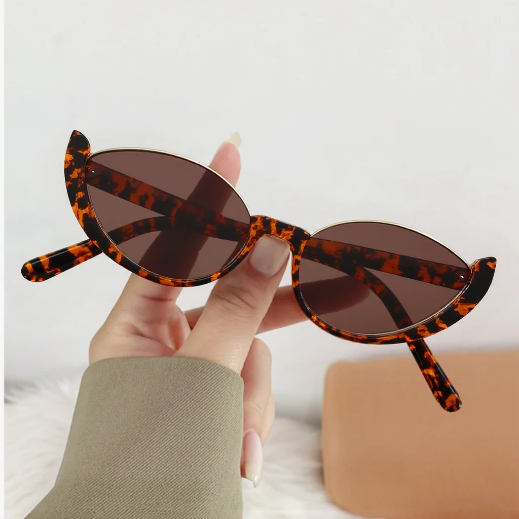 

Cat's Eye Half Frame Sunglasses European and American Fashion Glasses Internet Celebrity Same Style INS Sunglasses