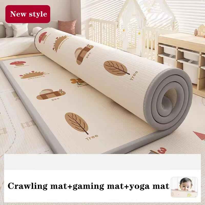 

200*180/180*120cm Play Mats for Children's Large Size Safety Mat EPE Environmentally Friendly Baby Crawling Folding Mat Carpet