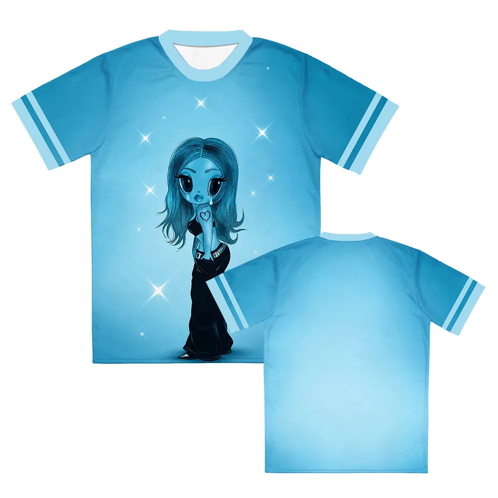 Karol G Album No Me Arrepiento De Sentir Tanto Tees Unisex Cartoon Graphic Crew Neck T Shirt Retro Ringer Short Sleeve T-shirt