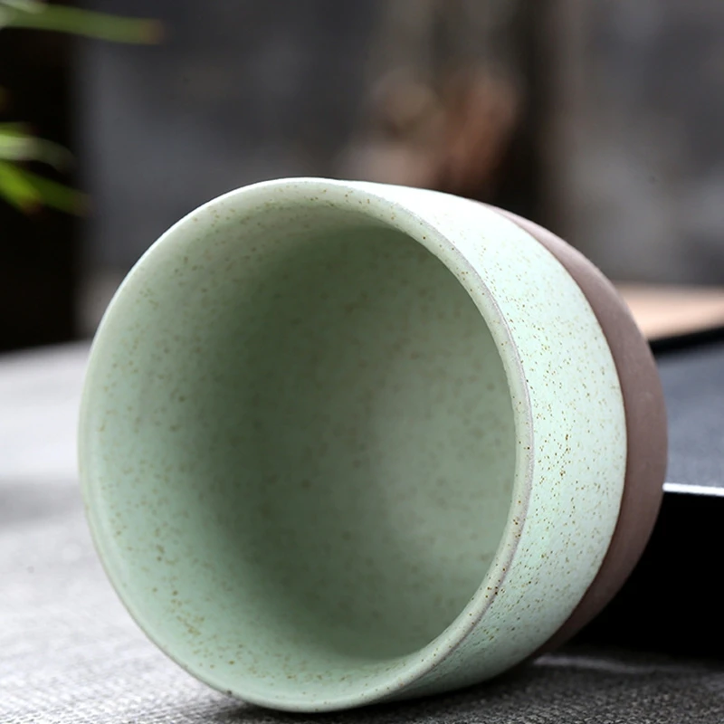 Japanese Style Ceramic Coffee Cup Porcelain Personal Single Pottery Tea Cups Drinkware Wine Mug Water Mugs Gift Wholesale 120ml