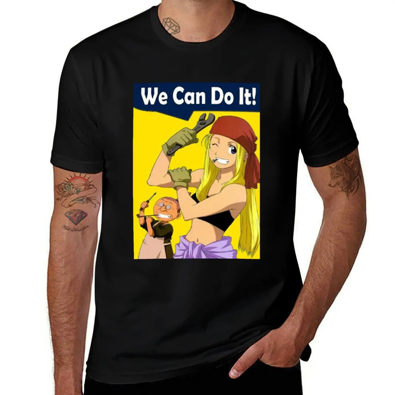 

Winry Can Do It T-Shirt man t shirt cotton man graphic t shirt T-Shirt