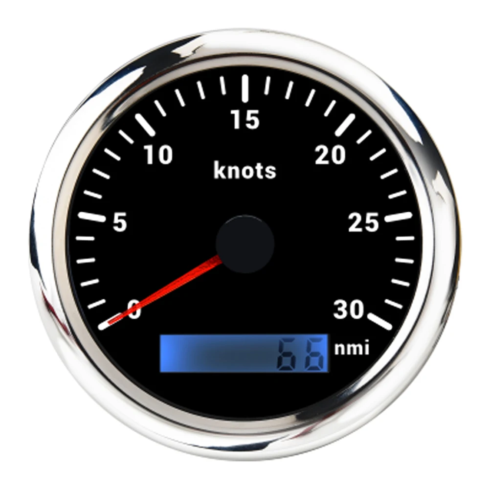 

Цифровой спидометр 0-30 узлов/мин, 7 цветов, светодиодная подсветка, для морских судов, автомобилей, индикатор скорости, 12В 24В, аксессуары
