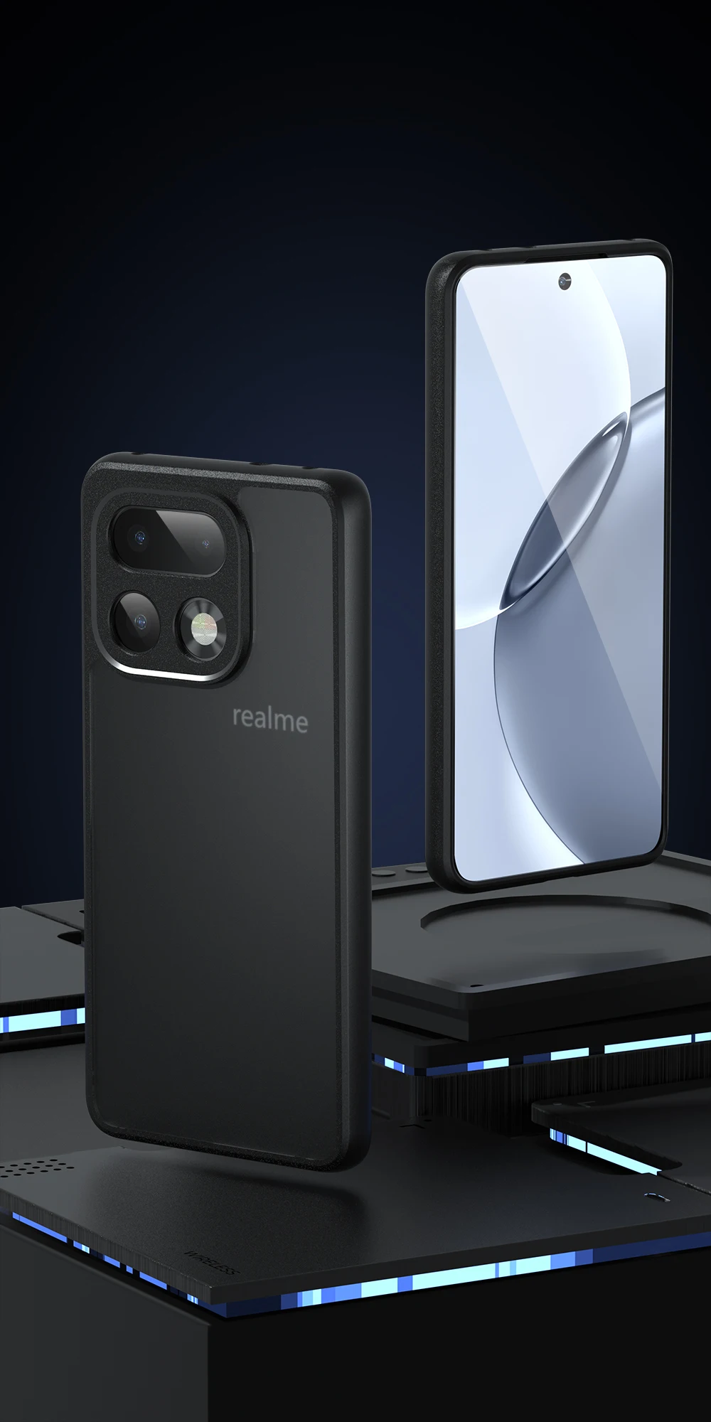 Stoßfeste Hülle für Realme 16 Pro Plus, mattiertes Hautgefühl, matt, leicht, TPU-Rahmen, Kunststoff, durchscheinende Handyhülle, Fundas – Detail 8