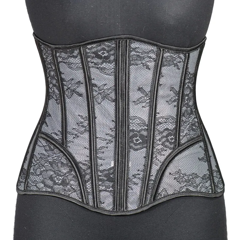 

Sexy Corset Underbust Women Lace Body Shaper Girdle Modeling Slimming Waist Trainer Belt Lace-up Fajas Cinchers Waistband