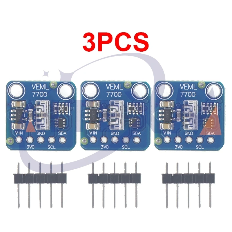 AITEXM 3PCS VEML7700 Umgebungslichtsensormodul 16 Bit I2C-Schnittstelle Heller Lichtsensor