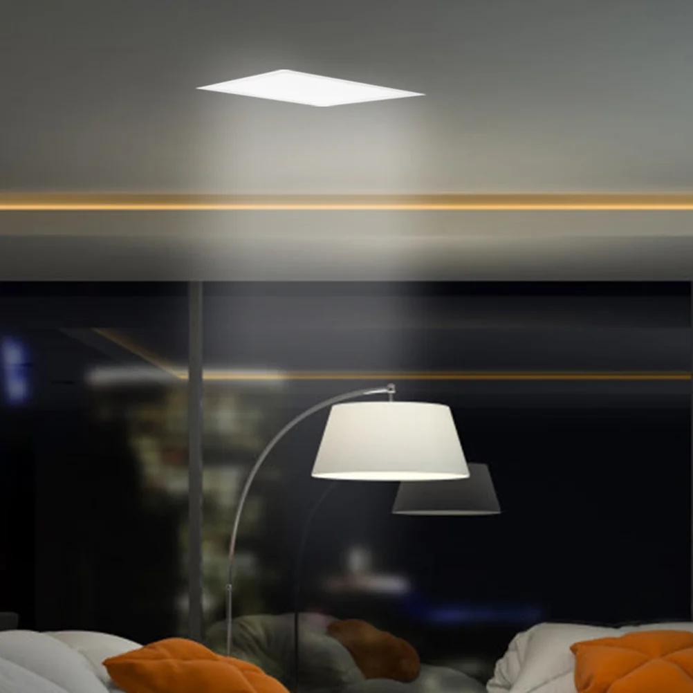 

2pcs Aluminum Ceiling Light Cover Lightweight Waterproof Oil Resistant High Transmittance For Kitchen Bathroom Office Home