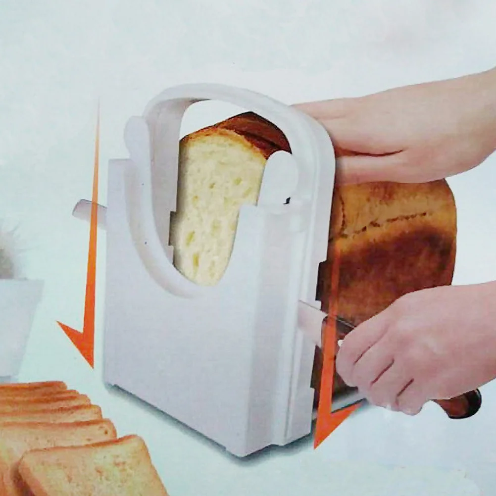 

Bread Slicer Guide Foldable Abs Resin Toast Loaf Sandwich Cutter Manual Tool For Kitchen Ham Cheese Vegetable Plastic Cutting