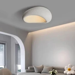 Nordic Wabi Sabi Lâmpadas de teto LED, Luz de teto minimalista para sala, Quarto moderno, Luminária de lustre, Decoração