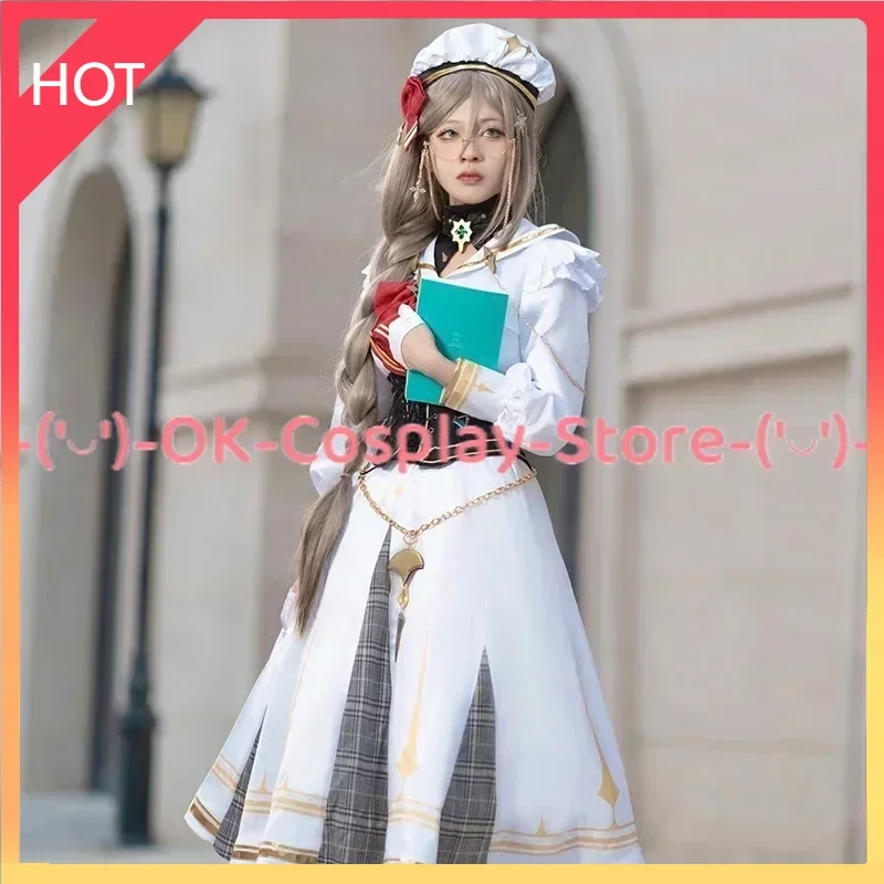 ILUNA Vtuber Aia Amare Cosplay Costume Women Cute Party Dress Suit With Hat Halloween Carnival Uniforms Custom Made