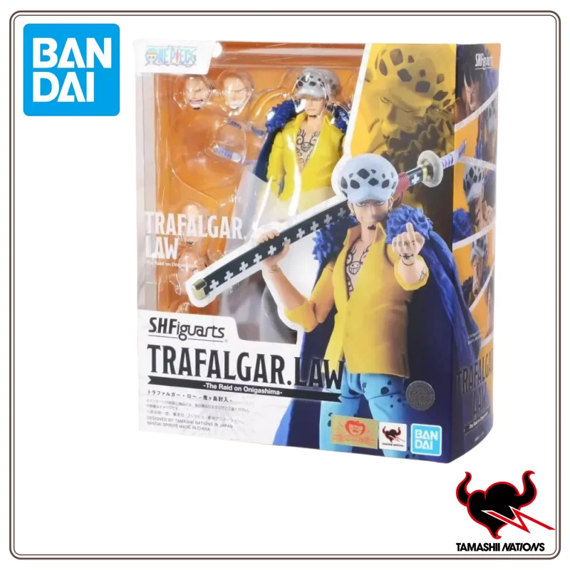 En Stock BANDAI original S.H.Figuarts Original une pièce Trafalgar Law la Raid sur Onigashima Anime Figure figurine cadeau