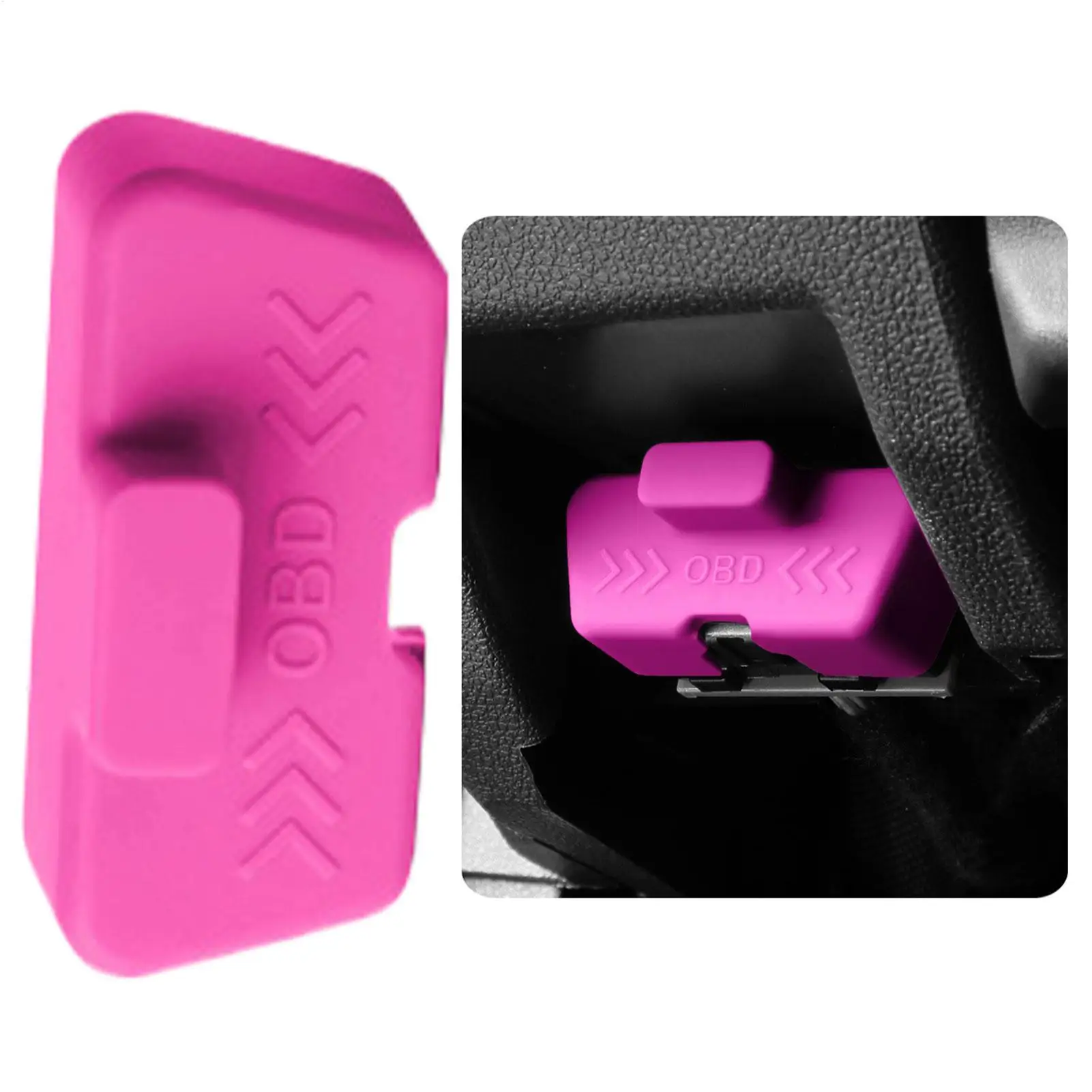 Silicone Car OBD Port Cover Waterproof Rust-proof OBD Port Lock Protective Sleeve Dust OBD Clogging Caps For Car Accessories