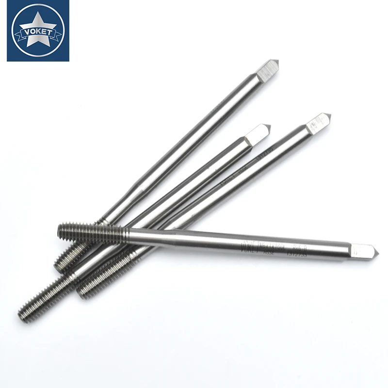 HSSE-M42 Long Shank 80MM 100MM 150MM Forming Roll Tap M1.2 M1.4 M1.6 M2 M2.6 M3 M4 M5 M6 M8 M10 M12 Machine Screw Thread Taps