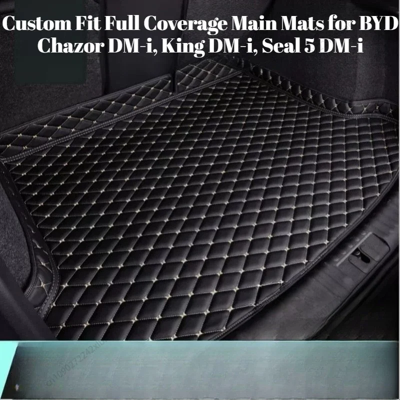 

Full Surround Rear Trunk Mats, Car Protective Accessories for BYD Chazor DM-i, King DM-i, Seal 5 DM-i 2024-2025 Cargo Liner
