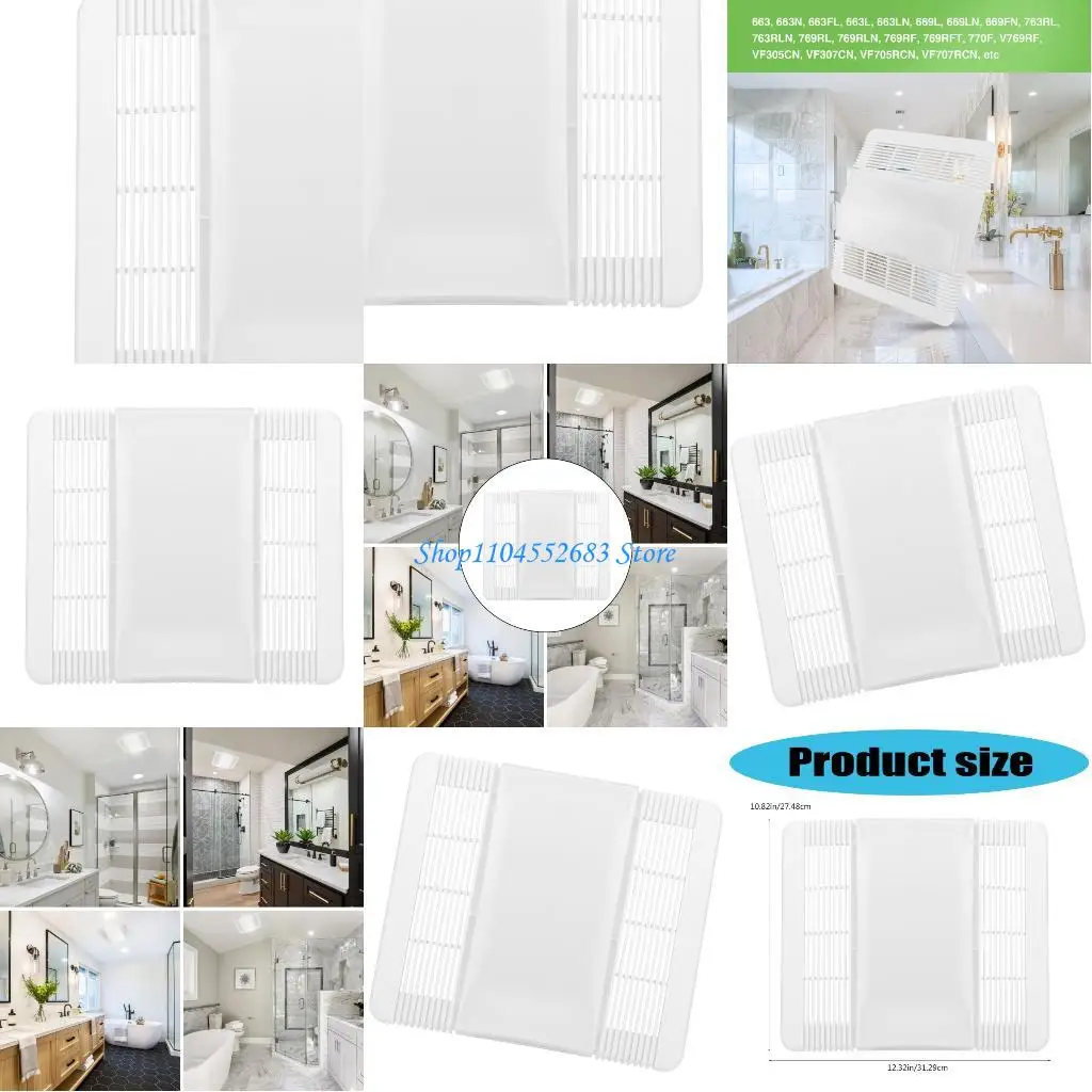 

Y6GD Крышка вытяжного вентилятора для ванной комнаты 85315000 Решетка вентилятора Замена объектива Решетка вентилятора Легко