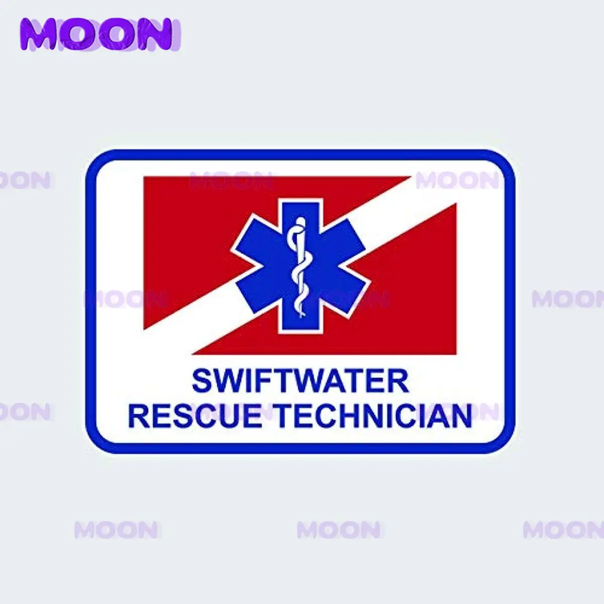 Swiftwater Rescue Technician Decal Sticker Self adhesive First Aid Attendant Emergency Car Decal