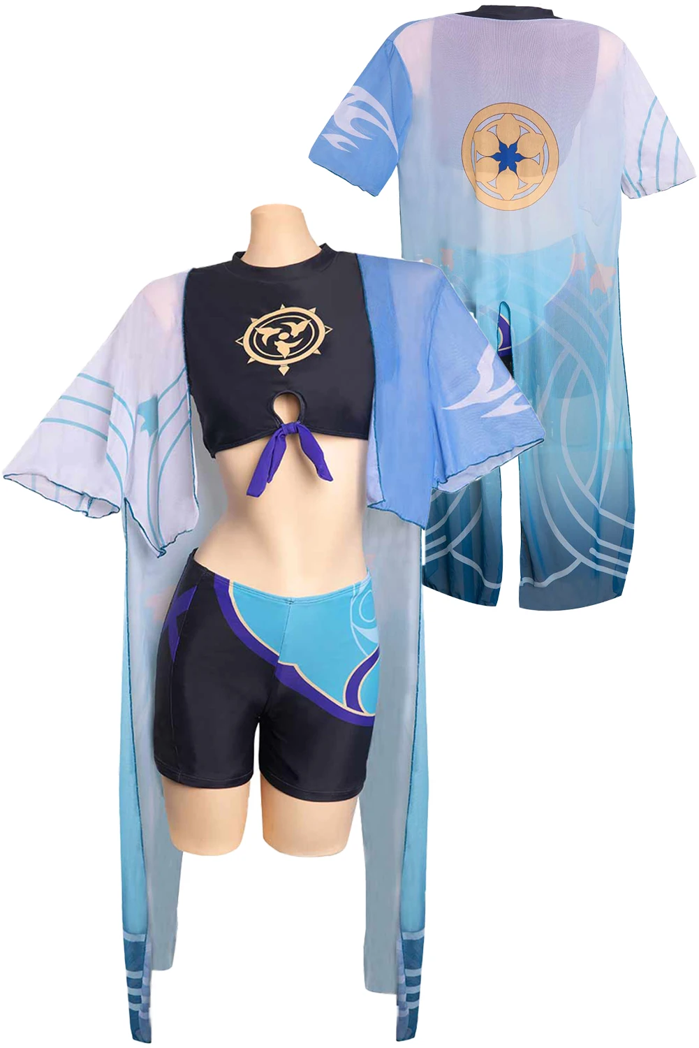 Wanderer Balladeer Cosplay Sexy Swimsuit Women Costume Anime Game Genshin Impact Role play Fancy Dress Party Cloth For Disguise