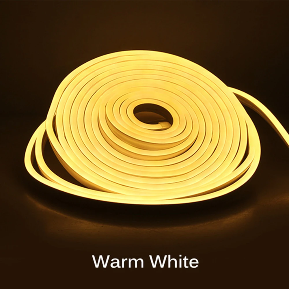 Led Flexible Silicone Neon Light Strip Set 2835 5m 12v Low Voltage 6x12 Waterproof Flexible Light Strip